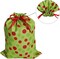 Christmas Drawstring Gift Bags 6 Pcs Reusable Gift Bags with Drawstrings Tags for Holiday Weedings Party/Birthdays/Christmas/Home Storage Gift Bag